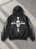 Whitebeard Skull – Hoodie – flat-lay | One Piece