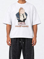 Power Griffin – White Tee – model shot | Meme Tees