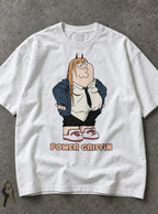Power Griffin – White Tee – flat-lay | Meme Tees