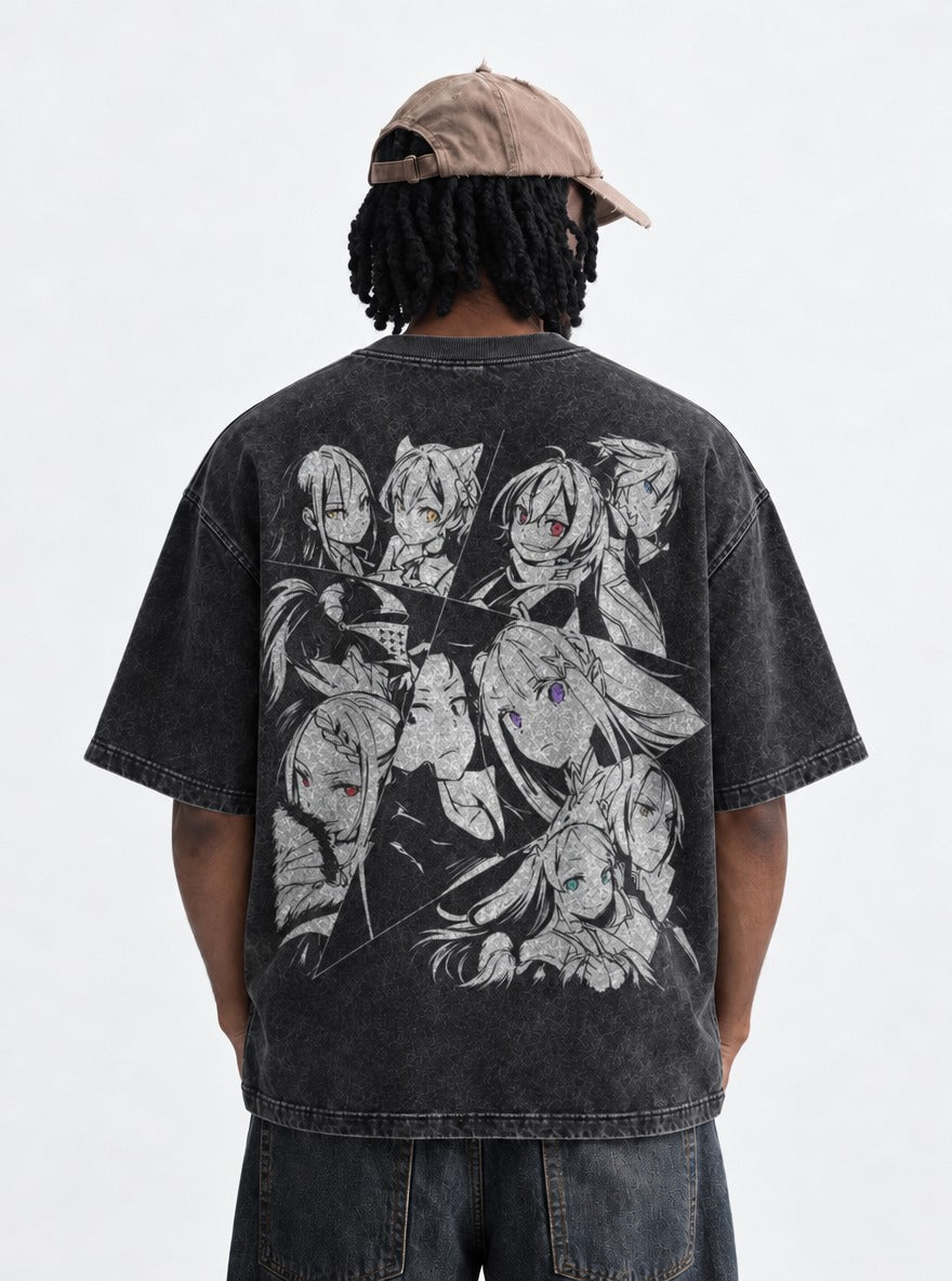 Angular Cast – T-Shirt – model shot | Re Zero