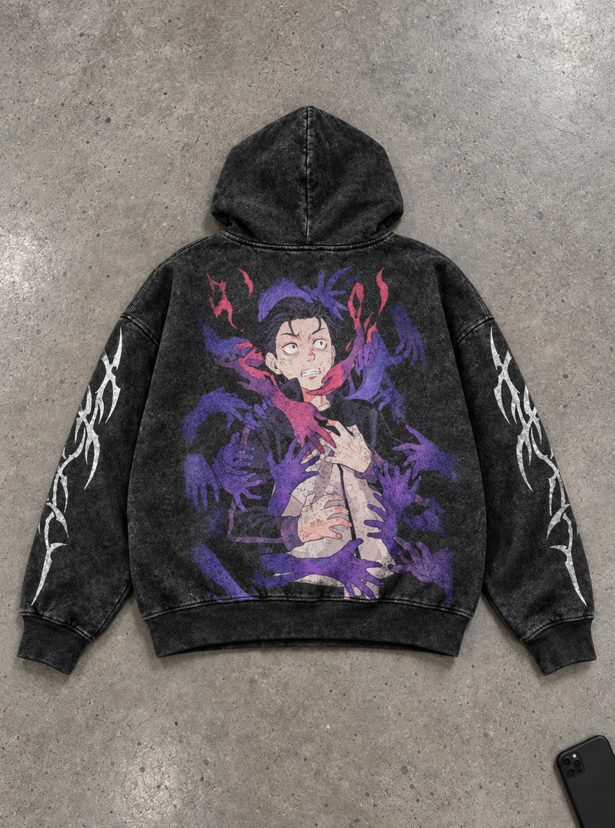 Gripping Despair – Hoodie – flat-lay | Re Zero