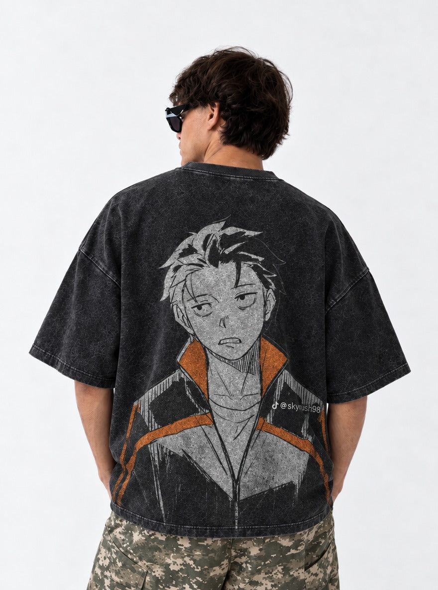 Orange Stripe – T-Shirt – model shot | Re Zero