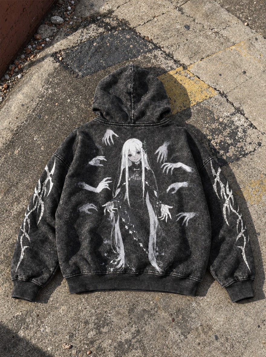 Outstretched Hands – Hoodie – flat-lay | Re Zero