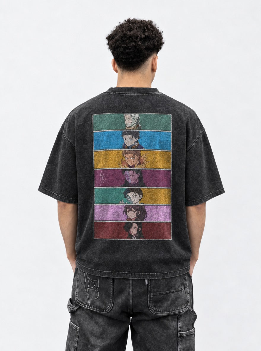 Panel Lineup – T-Shirt – model shot | Re Zero