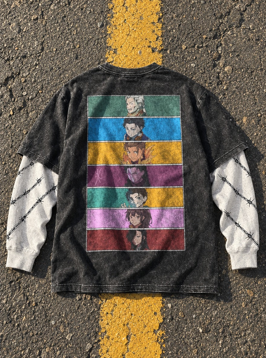 Panel Lineup – Double Sleeves – flat-lay | Re Zero