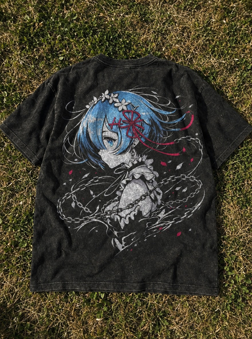 Petal Chains – T-Shirt – flat-lay | Re Zero