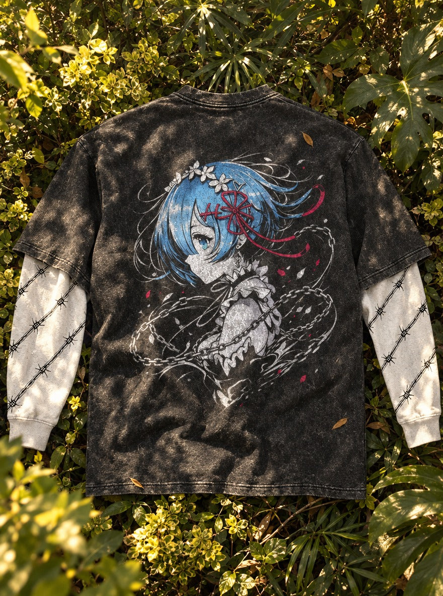 Petal Chains – Double Sleeves – flat-lay | Re Zero