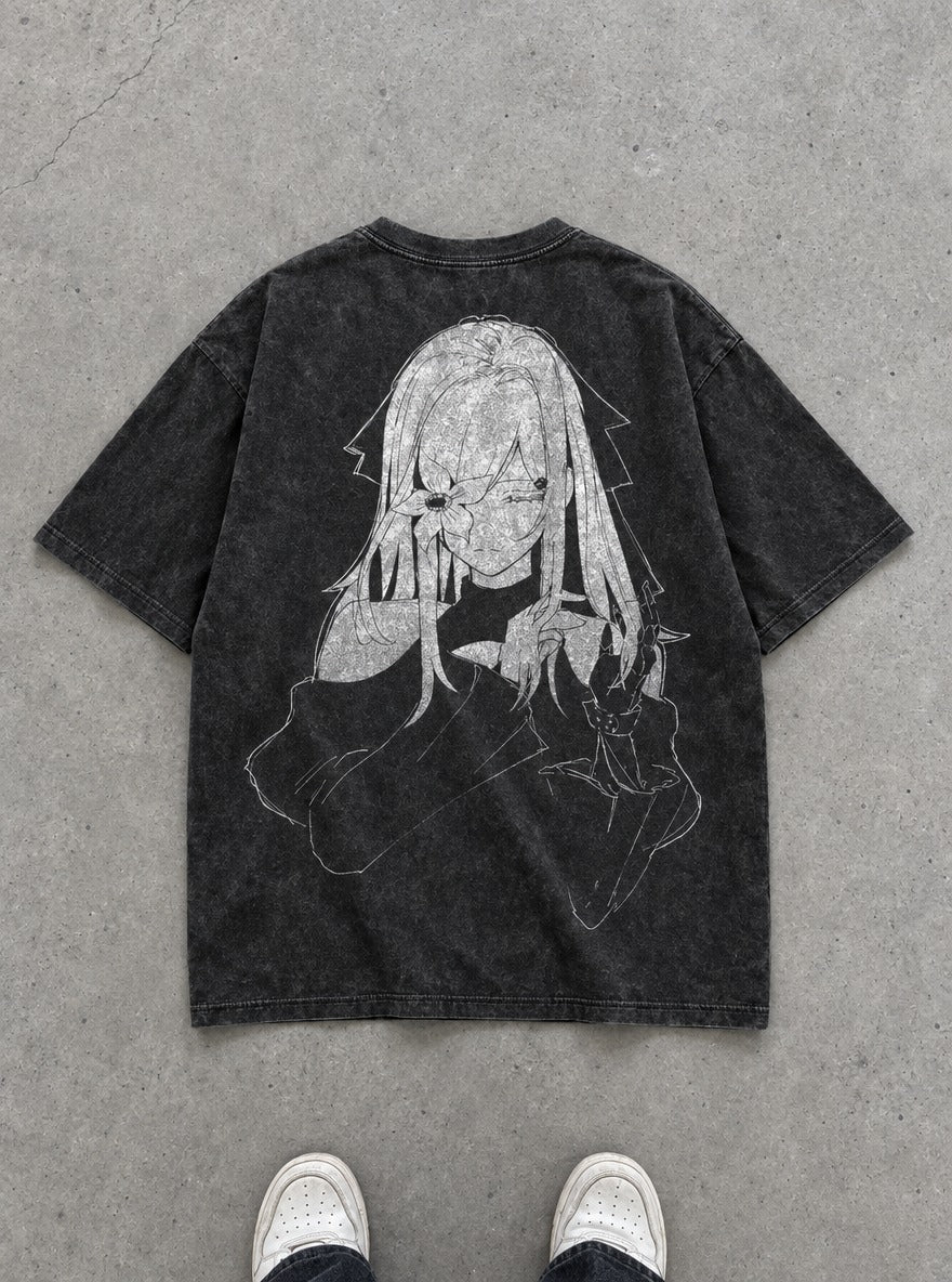 Petal Veil – T-Shirt – flat-lay | Re Zero