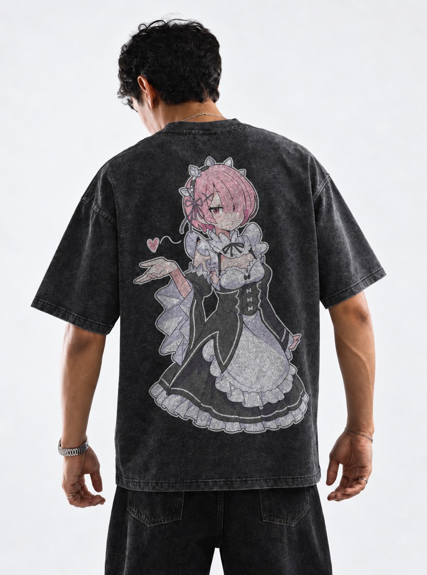 Pout Maid – T-Shirt – model shot | Re Zero