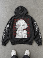 Scribbled Heart – Hoodie – flat-lay | Re Zero