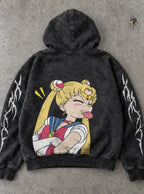 Cheeky Pose – Hoodie – flat-lay | Sailor Moon