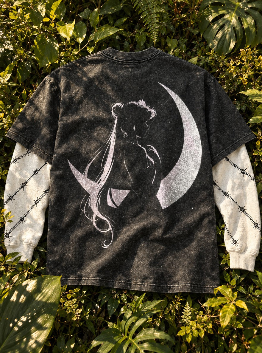 Crescent Silhouette – Double Sleeves – flat-lay | Sailor Moon
