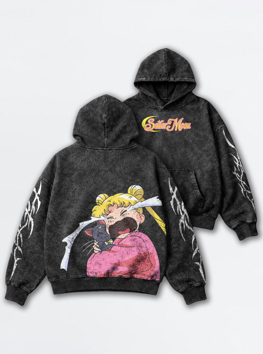 Crying Comfort – Hoodie – mockup | Sailor Moon