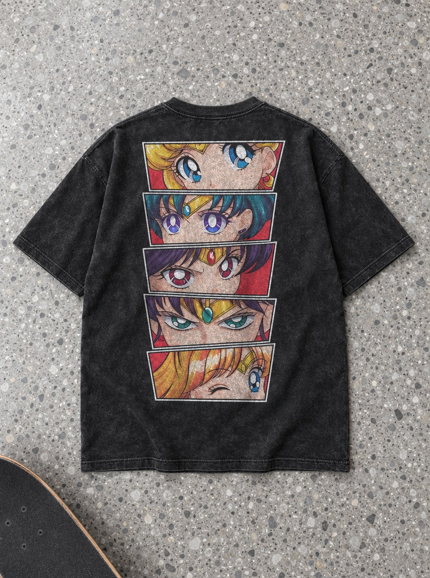 Gilded Panels – T-Shirt – flat-lay | Sailor Moon