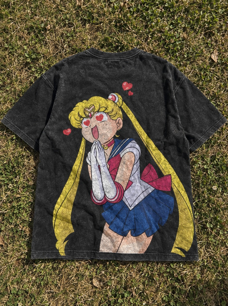 Heart Eyes – T-Shirt – flat-lay | Sailor Moon
