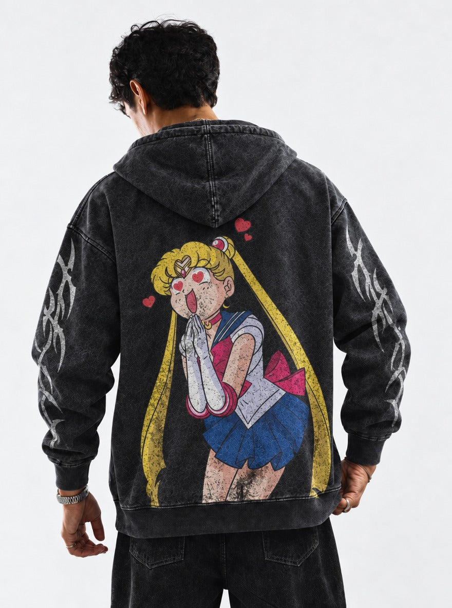 Heart Eyes – Hoodie – model shot | Sailor Moon