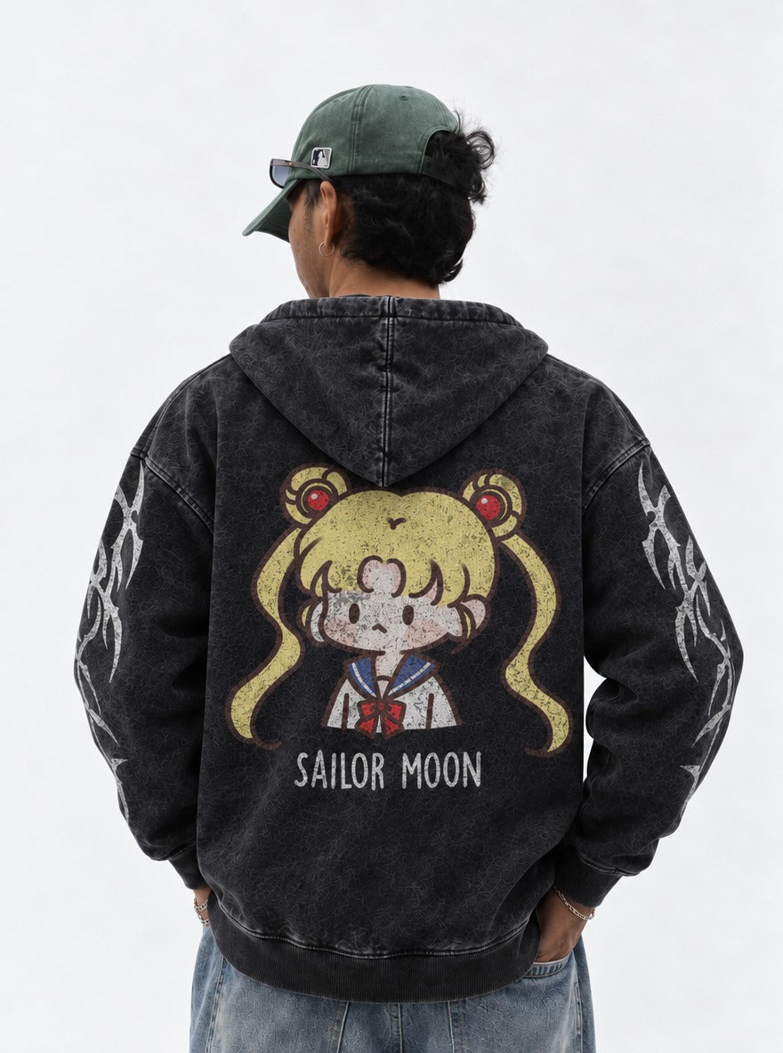 Mini Guardian – Hoodie – model shot | Sailor Moon