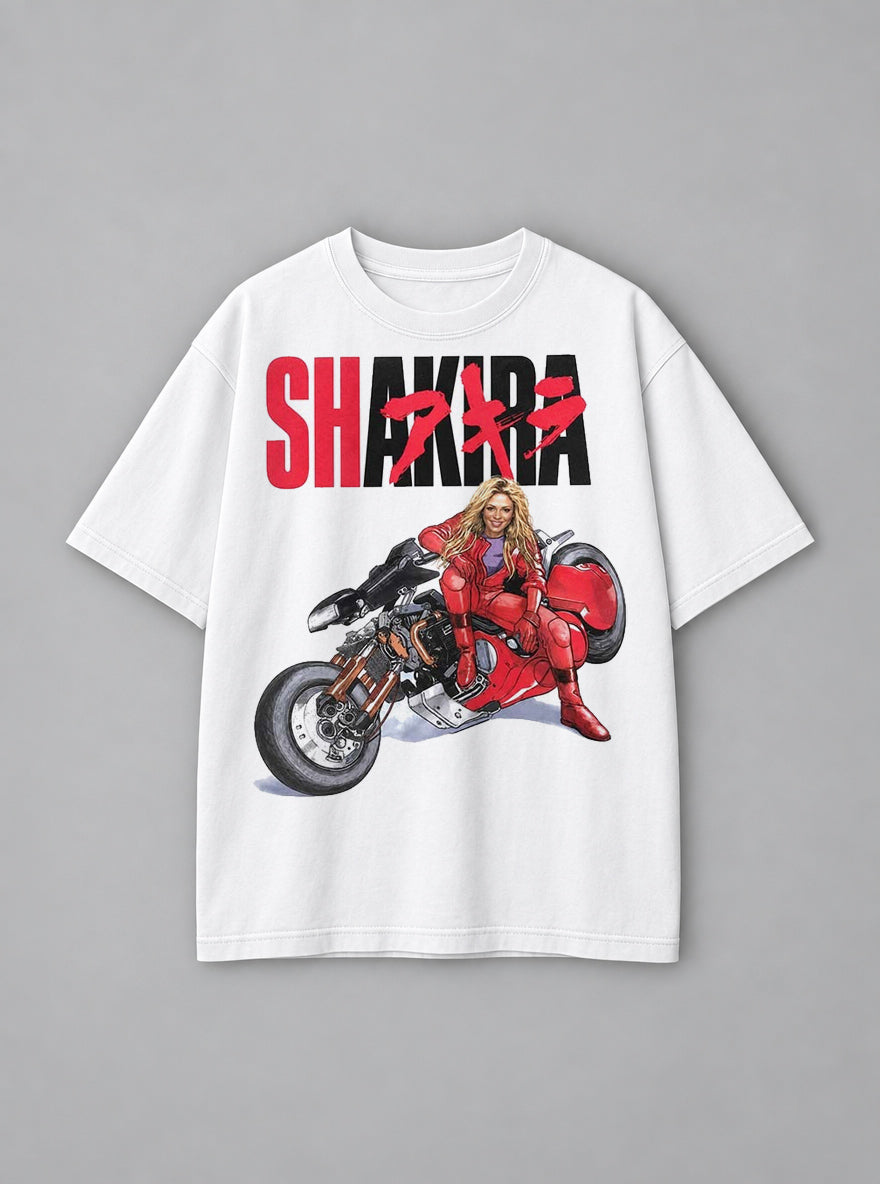 Shakira – White Tee – mockup | Meme Tees