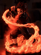 Tanjiro Water Breathing Mist Diffuser Figure – red glow mist running (animated) | Demon Slayer