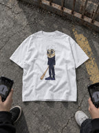TTT Satoru – White Tee – flat-lay | Meme Tees