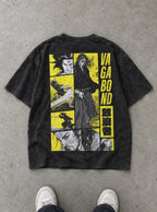 Musashi Yellow Panels – T-Shirt – flat-lay | Vagabond