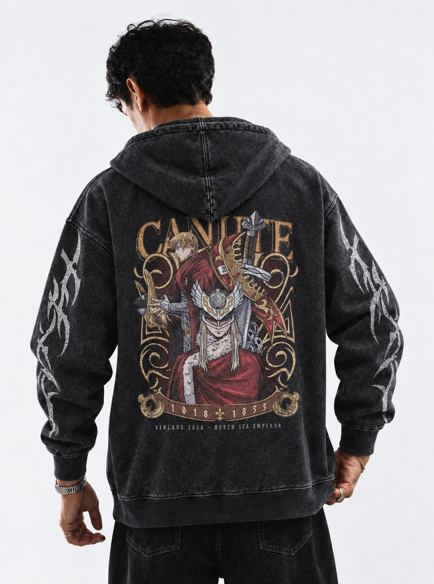 King Canute – Hoodie – model shot | Vinland Saga
