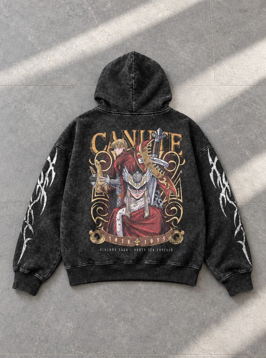King Canute – Hoodie – flat-lay | Vinland Saga