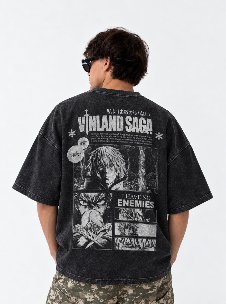 Thorfinn Manga Panels – T-Shirt – model shot | Vinland Saga