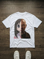 Walter Osaka White – White Tee – flat-lay | Meme Tees