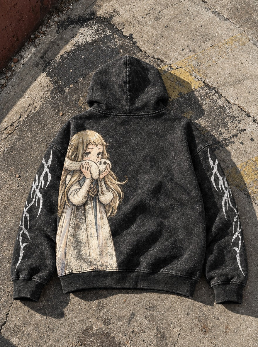 Fluffy Hug – Hoodie – flat-lay | Witch Hat Atelier