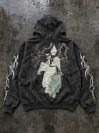 Geometric Grove – Hoodie – flat-lay | Witch Hat Atelier