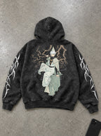Geometric Grove – Hoodie – flat-lay | Witch Hat Atelier
