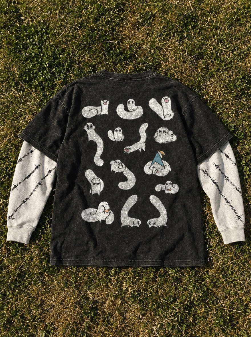 Ghostly Parade – Double Sleeves – flat-lay | Witch Hat Atelier