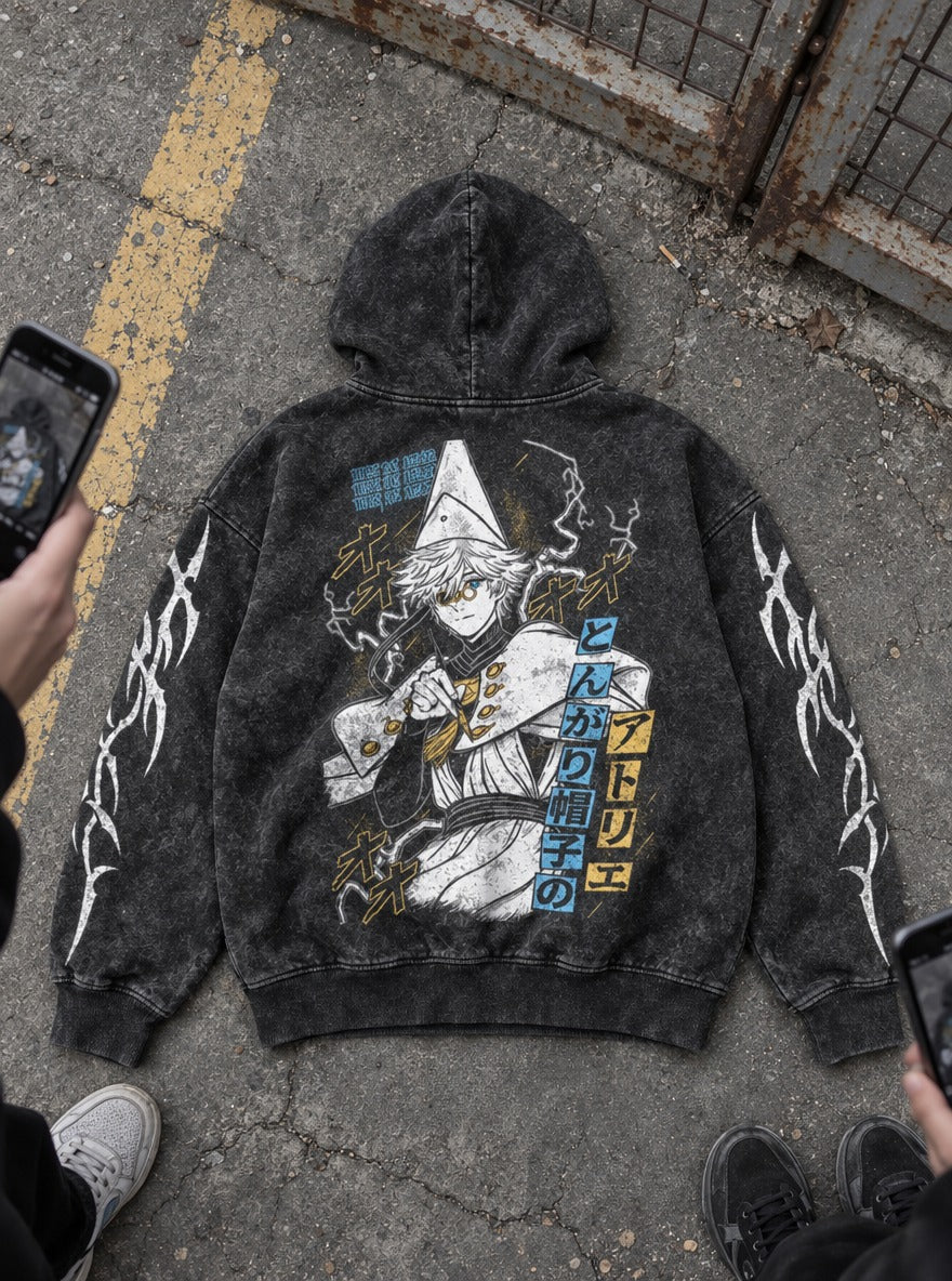 Inkspell Sketch – Hoodie – flat-lay | Witch Hat Atelier