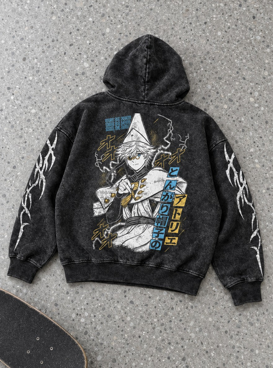 Inkspell Sketch – Hoodie – flat-lay | Witch Hat Atelier