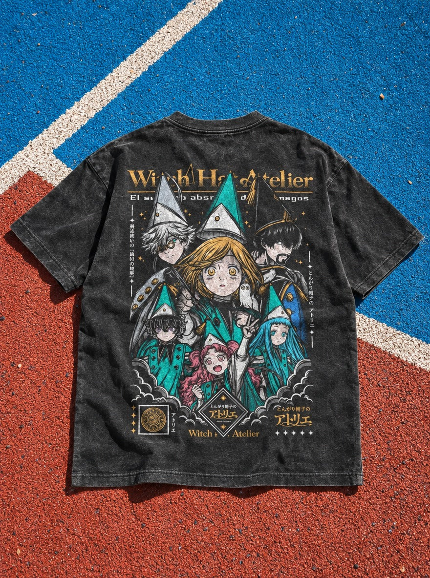 Owlbound Circle – T-Shirt – flat-lay | Witch Hat Atelier