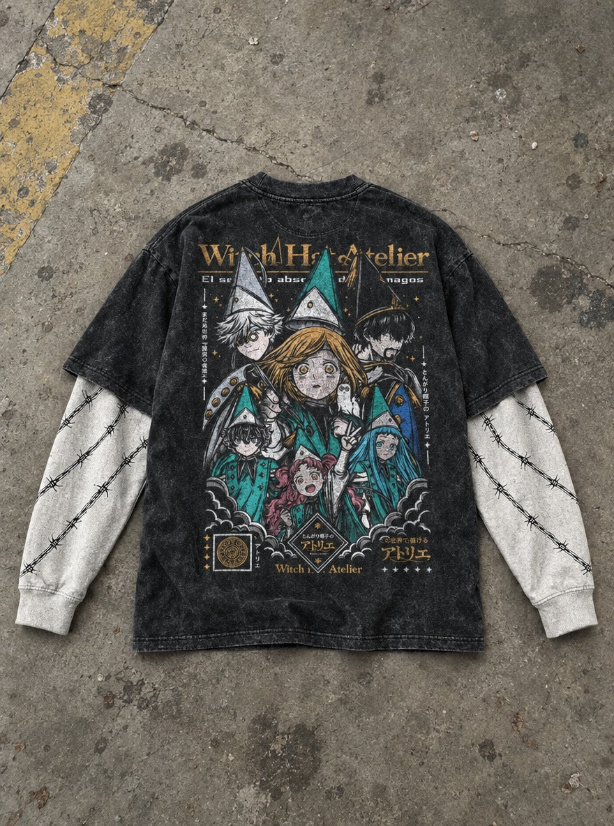 Owlbound Circle – Double Sleeves – flat-lay | Witch Hat Atelier