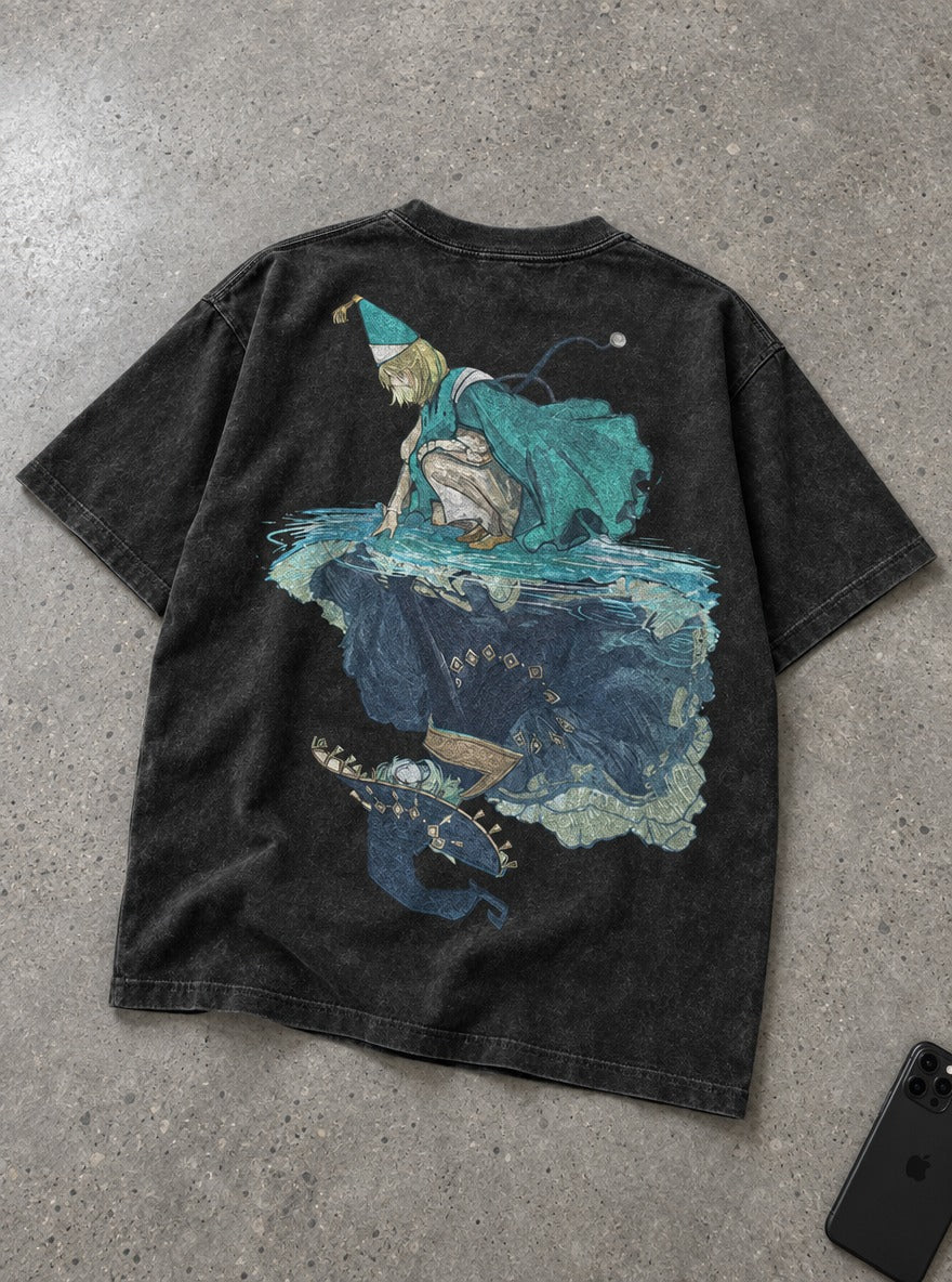 Reflected Witch – T-Shirt – flat-lay | Witch Hat Atelier