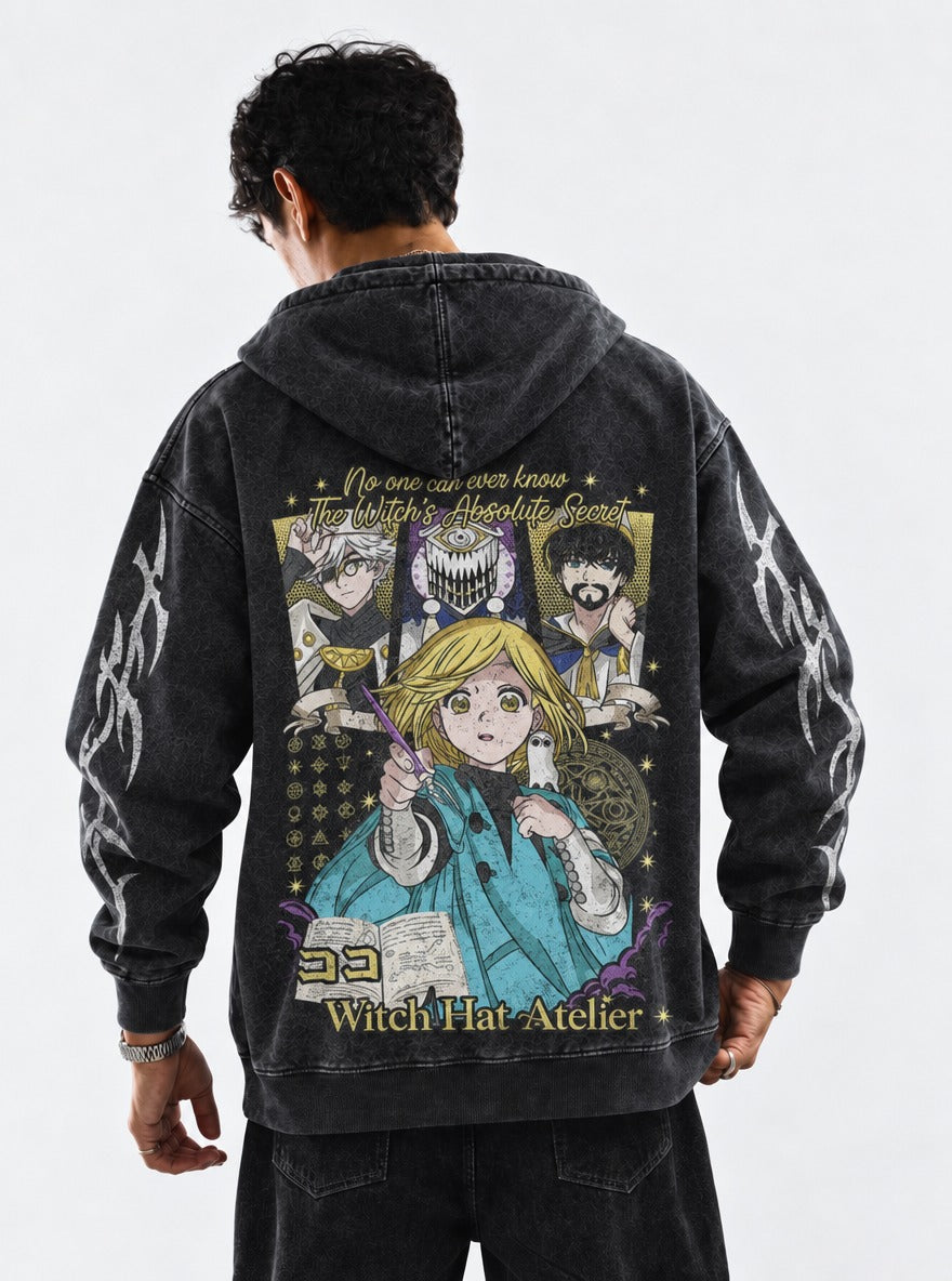 Secret Circle – Hoodie – model shot | Witch Hat Atelier