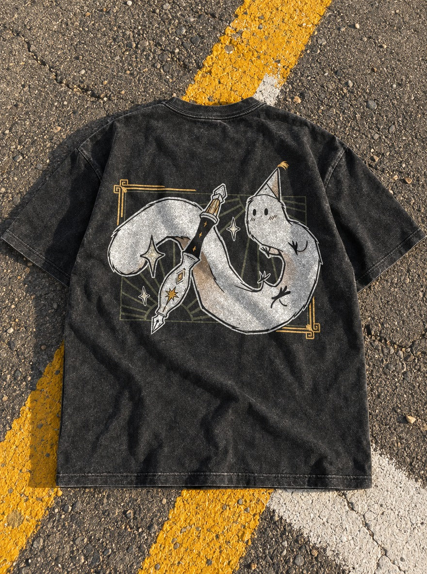 Serpent Quill – T-Shirt – flat-lay | Witch Hat Atelier