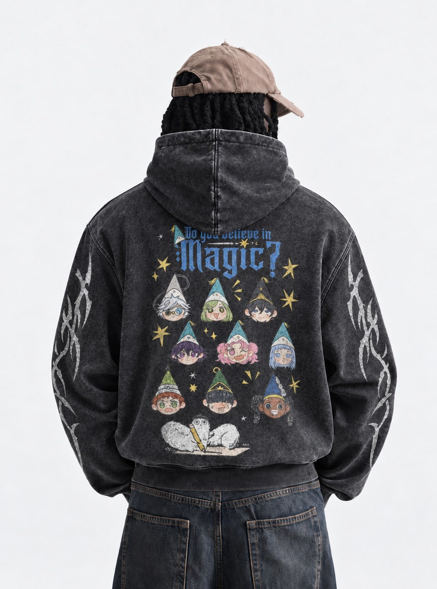 Starry Sketches – Hoodie – model shot | Witch Hat Atelier