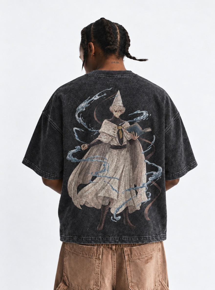 Tidal Scholar – T-Shirt – model shot | Witch Hat Atelier