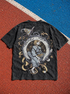 Wreathbound Witch – T-Shirt – flat-lay | Witch Hat Atelier