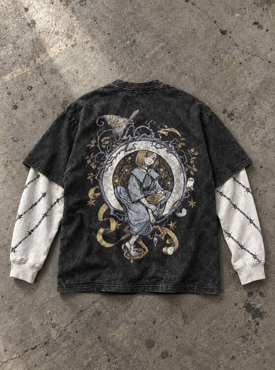 Wreathbound Witch – Double Sleeves – flat-lay | Witch Hat Atelier